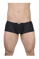 Ergo wear ew1728 feel gr8 black cotton trunks with sleek form fitting design and subtle waistband branding