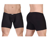 ErgoWear ew1729 feel gr8 black cotton boxer briefs with smooth form-fitting design and subtle waistband logo