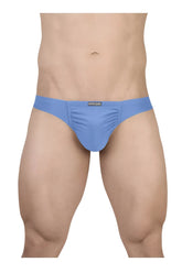 Ergo wear ew1731 feel gr8 light blue cotton men’s briefs with smooth fabric and subtle ruched waistband design