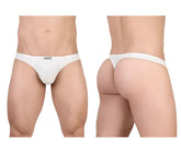 White cotton briefs with a minimalist design and small brand tag at waistband from ergowear ew1734 feel gr8 collection