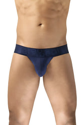 Navy blue ErgoWear EW1738 MAX BOLD G-string athletic briefs with subtle textured waistband for comfortable fit