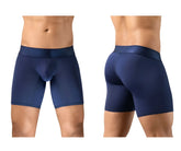 Navy blue men’s boxer briefs with contoured design and elastic waistband by ergowear ew1741 max bold