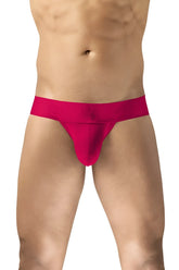 Men’s bright fuchsia ergo wear ew1743 max bold bikini briefs with smooth texture and wide waistband