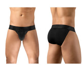 Black mens briefs ergoWear EW1747 MAX BOLD bikini in black with smooth fit and wide elastic waistband