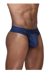 Navy blue ergowear ew1750 feel se thongs with a smooth, form-fitting design and subtle elastic waistband