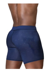 Ergowear ew1753 feel se navy blue mesh boxer briefs with subtle patterned design for breathable comfort