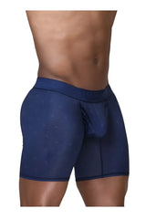 Navy blue ergowear ew1753 feel se men’s boxer briefs with mesh texture and internal pouch design for comfort