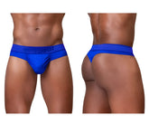 Vibrant royal blue ergo wear ew1754 feel se thongs with snug fit and element embroidered waistband detail