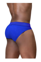 Bright blue men’s briefs ergoWear EW1755 FEEL SE with subtle textured pattern and elastic waistband in royal blue