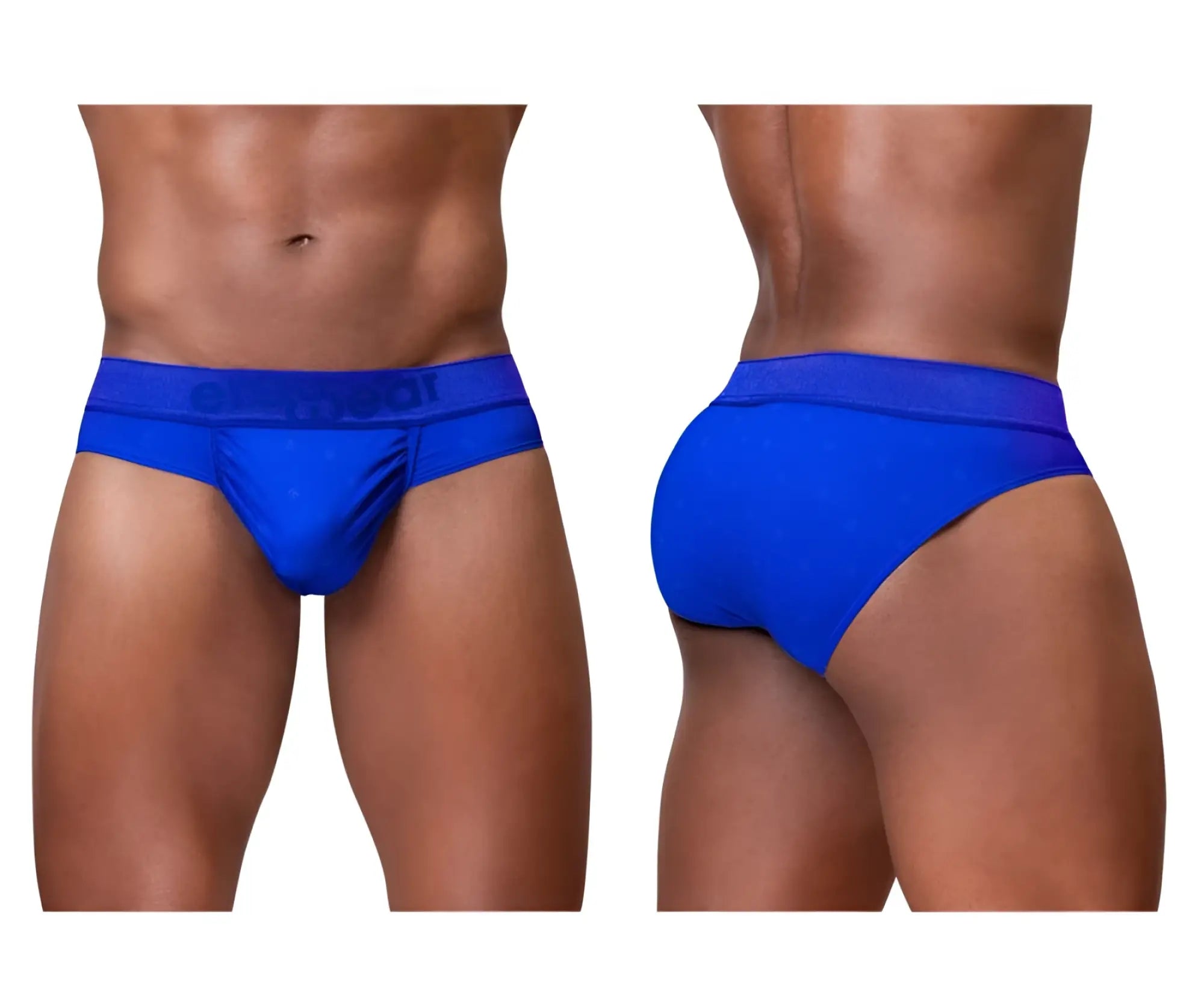 Vibrant royal blue ergo wear ew1755 feel se briefs with smooth form fitting design and embroidered waistband logo