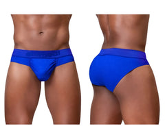 Vibrant royal blue ergo wear ew1755 feel se briefs with smooth form fitting design and embroidered waistband logo
