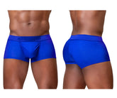 Vibrant royal blue ergoWear EW1756 FEEL SE trunks with subtle textured pattern and elastic waistband for men