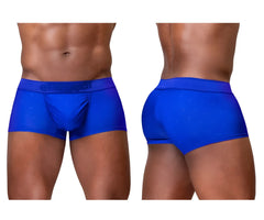 Vibrant royal blue ergoWear EW1756 FEEL SE trunks with subtle textured pattern and elastic waistband for men