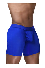 ErgoWear ew1757 feel se royal blue boxer briefs with contoured pouch and subtle textured pattern