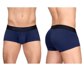 Navy blue ergonomic trunk briefs with black waistband featuring ergo wear logo in ErgoWear EW1791 MAX FLOW model
