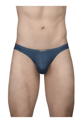 ErgoWear ew1797 x4d se thongs in sea blue feature form-fitting, smooth, stretchy fabric with a subtle waistband tag