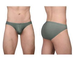 Olive green seamless briefs ergoWear EW1802 x4D SE bikini offer comfort and stretch for everyday wear