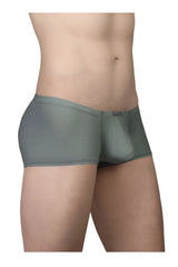 Olive green ergowear ew1803 x4d se trunks gray mesh briefs with supportive contoured design front view