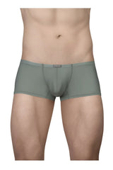Mens ergoWear EW1803 X4D SE olive green briefs with smooth form-fitting fabric and subtle brand tag at waistband