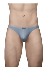 ErgoWear Ew1805 X4D SE stone blue men’s briefs with smooth texture subtle sheen and small brand tag on waistband
