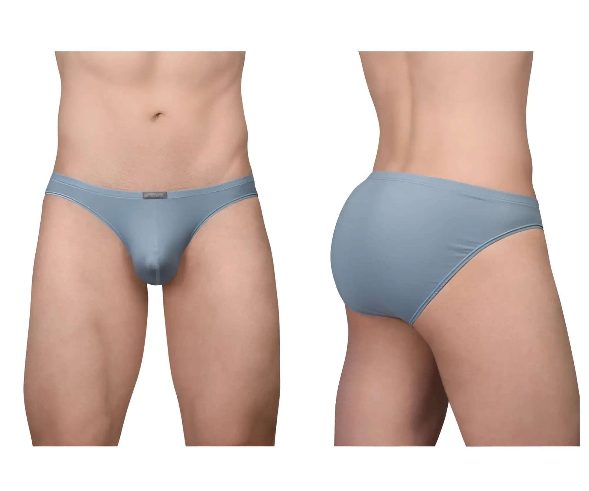 Ergowear ew1806 x4d se bikini seamless briefs in stone blue with subtle elastic waistband and minimalistic design
