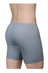 ErgoWear EW1808 X4D SE stone blue boxer briefs with smooth, form-fitting gray textured fabric for men