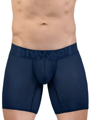 Navy blue ErgoWear ew1815 max bold se boxer briefs with subtle elastic waistband and matching aerogear logo