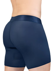 Navy blue seamless ergoWear ew1815 max bold SE boxer briefs with textured waistband for comfortable support