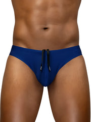 Royal blue ergo wear ew1832 x4d sw swim thongs with black drawstrings for comfortable beach wear