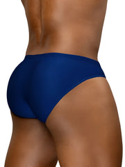 ErgoWear ew1833 x4d sw swim bikini briefs in blue indigo with smooth form-fitting fabric and clean edge stitching
