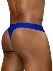 Blue ergo wear ew1834 x4d sw swim thong made of smooth stretchy fabric in skydiver color showing front side