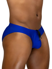 Bright blue ergoWear ew1835 x4d swim bikini with black drawstring designed for comfortable swimwear use