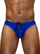 Vibrant royal blue ergoWear ew1835 x4d sw swim bikini with black drawstring ties in skydiver color
