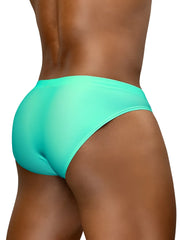 Aqua ergoWear ew1837 x4d sw sleek solid turquoise swim bikini with smooth form-fitting design
