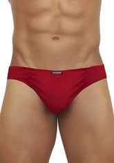 Ergowear feel modal bikini underwear scarlet red smooth textured men’s briefs with subtle brand tag size S