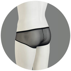 Eros Veneziani Flock Lace & Mesh Push Up Bikini Underwear Bleu 7388 Taille L/XL