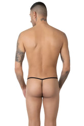 Eros Veneziani lace g string underwear in blue with a sleek thin design shown from the back side in size M/L