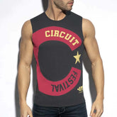 ES Collection Circuit Festival 2022 Tank Top T Shirt Charcoal TS298 Size L