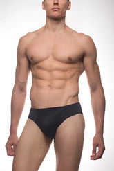 Black everyday color contour basic brief made of soft breathable fabric for comfortable all-day wear