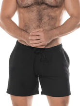 Fk Sport Swinger short black drawstring shorts in soft textured fabric with relaxed fit and side pockets