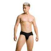 Gigo diversity black brief athletic briefs with snug fit and reinforced waistband for comfortable support