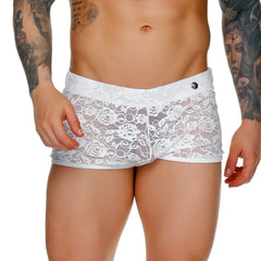Gigo female white hotshort lace shorts with floral pattern in white perfect for summer wear