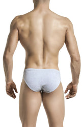 Gigo mister grey gray heathered briefs underwear g01147 size m made of soft breathable fabric for everyday comfort