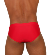 Gigo nice red swimbrief bright red form-fitting swim trunks designed for swimming and beachwear