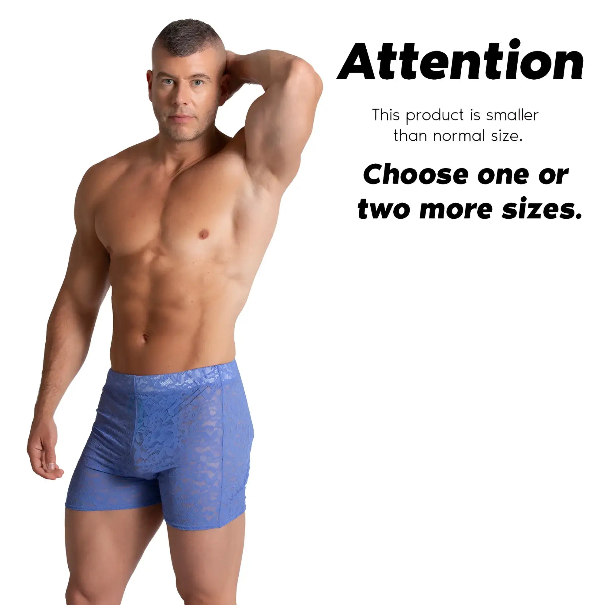 Blue lace boxer shorts gigo paradise blue hotshort made from lightweight breathable fabric for comfortable wear