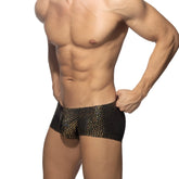 Black briefs with shimmering iridescent dot pattern from gold stones trunk collection