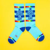 EN ANNĂES DE CHIEN, JE SUIS GAY CHAUSSETTES COLLĂGE