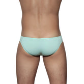 Light blue seamless groovin underwear athletic v-cut bikini brief in mint green for comfortable activewear use