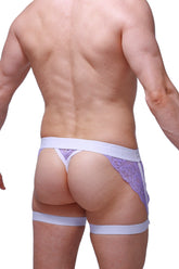G-string Garter Pinces Lavender
