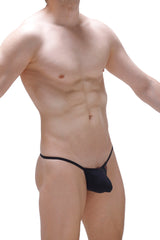 String noir avec anneau en silicone